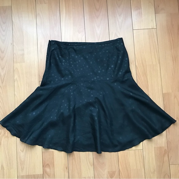 Armani Exchange Dresses & Skirts - New Armani Exchange 100% silk Black Fit and Flare Skirt size 4